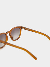 Saint Laurent Sunglasses SL 28 in Transparent Brown and Grey