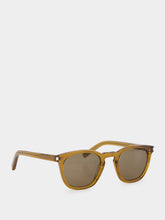 Saint Laurent Brown Round Frame Sunglasses