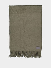 Stackelbergs Luxury Kid Mohair Throw in Green Marble