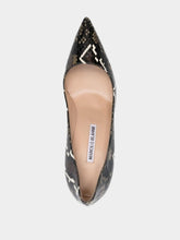 Manolo Blahnik BB 105 Snakeskin Pumps