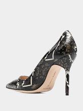 Manolo Blahnik BB 105 Snakeskin Pumps