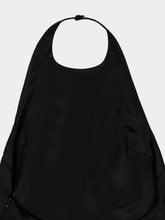 Róhe Black Viscose Open-Back Halter Neck Top