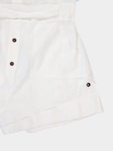 Zimmermann Ivory Rhiannon Cuffed Linen Playsuit