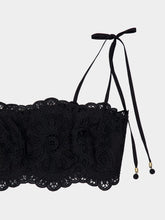 Zimmermann Black Rhiannon Embroidered Cropped Bodice