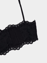 Zimmermann Black Rhiannon Embroidered Cropped Bodice