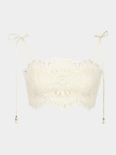 Zimmermann Ivory Rhiannon Embroidered Cropped Bodice