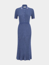 Gabriela Hearst Denim Blue Eyot Knit Dress