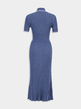 Gabriela Hearst Denim Blue Eyot Knit Dress