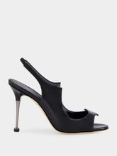 Manolo Blahnik Minza Black Slingback Sandals