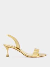 Manolo Blahnik Cupisanpla Gold Slingback Sandals