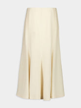 Gabriela Hearst Ivory Selma Silk Tweed Maxi Skirt