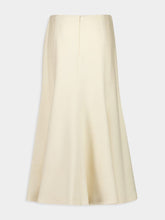 Gabriela Hearst Ivory Selma Silk Tweed Maxi Skirt