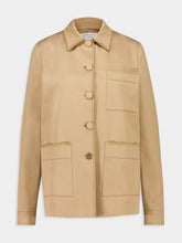 Gabriela Hearst Camel Ulu Sea Island Cotton Chore Jacket