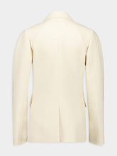 Gabriela Hearst Ivory Sedna Silk Tweed Blazer