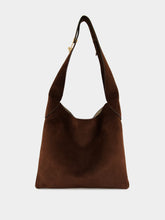 Gabriela Hearst Small Dark Brown Suede Hobo Bag