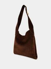 Gabriela Hearst Small Dark Brown Suede Hobo Bag