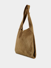 Gabriela Hearst Large Dark Sand Suede Hobo Tote Bag