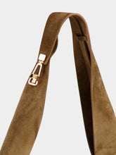 Gabriela Hearst Large Dark Sand Suede Hobo Tote Bag