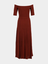 Gabriela Hearst Burnt Sienna Kurt Knit Maxi Dress