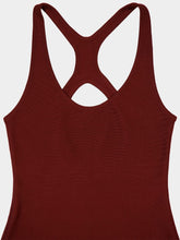 Gabriela Hearst Burnt Sienna Bastien Racerback Silk Dress