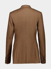 Gabriela Hearst Chestnut Angela Wool-Silk Blazer