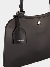 Courrèges Black Shadow Leather-Effect Shoulder Bag
