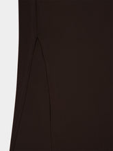 Courrèges Cold Brown High-Neck Viscose Maxi Dress