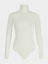 Courrèges Heritage White Jersey Mockneck Bodysuit