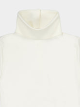 Courrèges Heritage White Jersey Mockneck Bodysuit