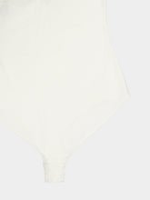 Courrèges Heritage White Jersey Mockneck Bodysuit