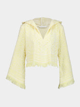 Zimmermann Yellow Cream Coco Towelling Hooded Top