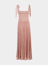 Zimmermann Metallic Pink Lucky Tie Knit Dress