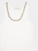 Zimmermann Ivory Illuminate Embellished Tank
