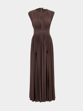 Zimmermann Chocolate Brown Illuminate Column Dress