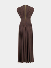 Zimmermann Chocolate Brown Illuminate Column Dress