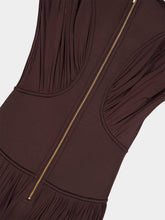 Zimmermann Chocolate Brown Illuminate Column Dress