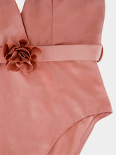 Zimmermann Rose Lucky Plunge Flower One-Piece