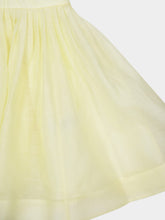 Zimmermann Lemon Silk-Linen V-Neck Mini Dress