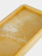 Reflections Copenhagen Clear and Yellow Mad Large Crystal and Onyx Tray