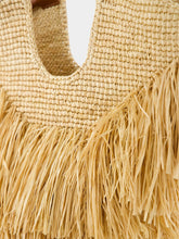 Zimmermann Natural Goldentime Small Raffia Fringe Tote