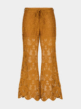 Zimmermann Biscuit Coco Lace Flare Pant