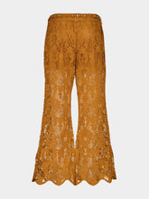 Zimmermann Biscuit Coco Lace Flare Pant