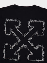 Off-White Black Slim Fit Script Arrow T-Shirt