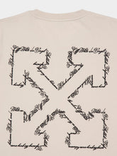 Off-White Pumice Stone Slim Fit Script Arrow T-Shirt