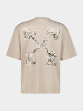 Off-White Beige Spices Arrow Cotton T-Shirt