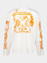 Off-White White City Nature Cotton Long-Sleeved Top
