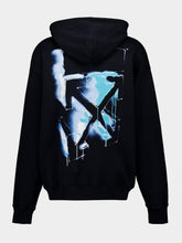 Off-White Black 3D Arrow Spray Skate Hooded Sweatshirt