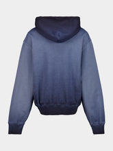 Off-White Blue Graphite Ripped Narciso Hooded Sweatshirt