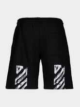Off-White Black Motion Arrow Skate Cotton Sweatshorts