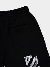Off-White Black Motion Arrow Skate Cotton Sweatshorts